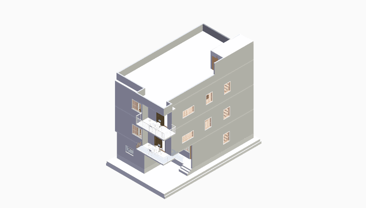 G+3 | 30×50 | East Facing
