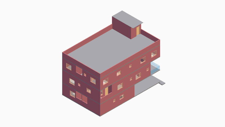40x60 | North Facing 3D model rendering
