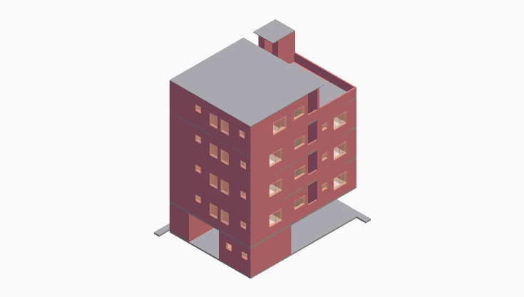 40x50 | North, West Facing 3D model rendering