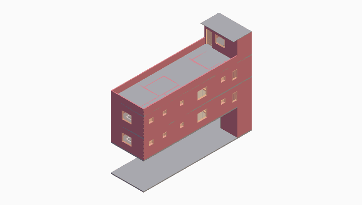 20x50 | West Facing 3D model rendering