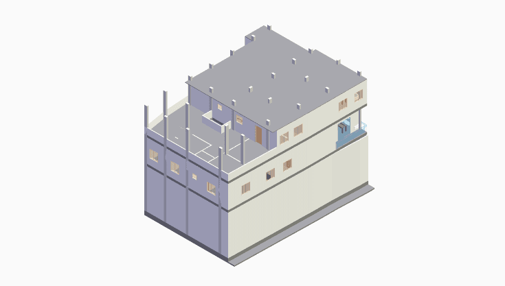 50x80 | South Facing 3D model rendering
