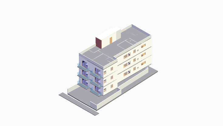 50x80 | West Facing 3D model rendering