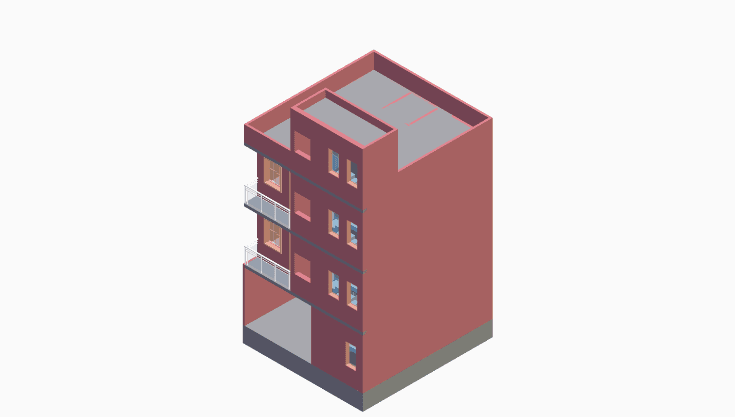 20x30 | North Facing 3D model rendering