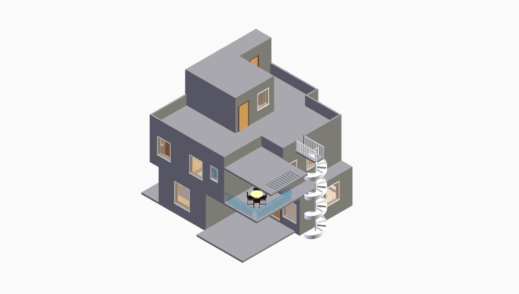 40x30 | South Facing 3D model rendering