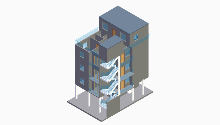 G+4 | 30×40 | North Facing