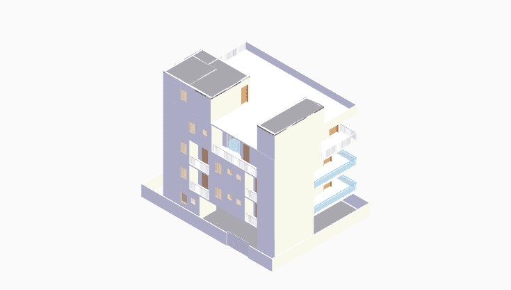 60x40 | West Facing 3D model rendering