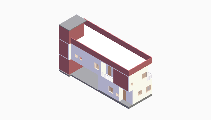 60x30 | West Facing 3D model rendering
