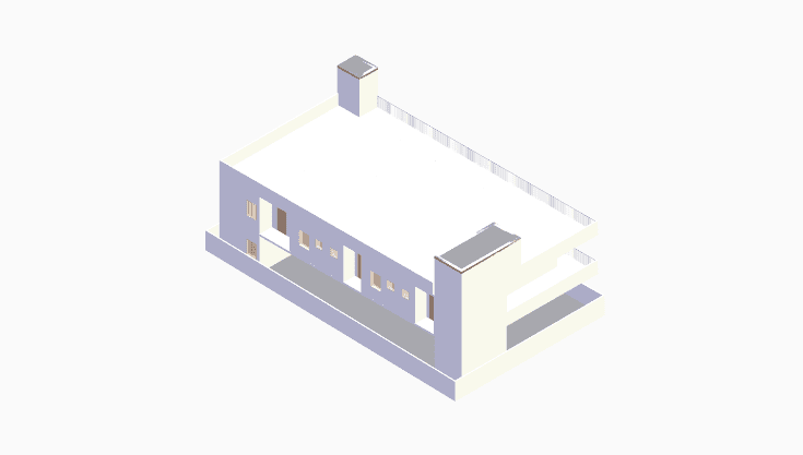 50x80 | North Facing 3D model rendering