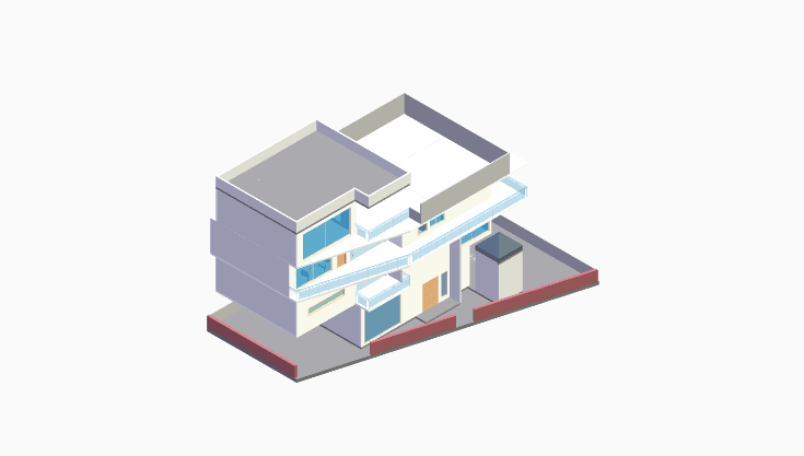 50x80 | East, South Facing 3D model rendering