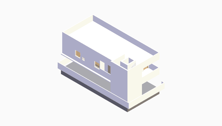 60x30 | West, North Facing 3D model rendering