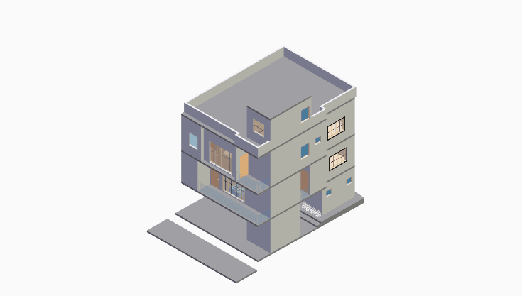 G+3 | 30×40 | North Facing