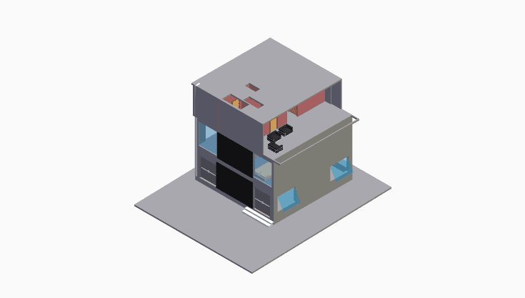 60x40 | East, South Facing 3D model rendering