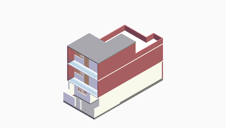 20x50 | East Facing 3D model rendering