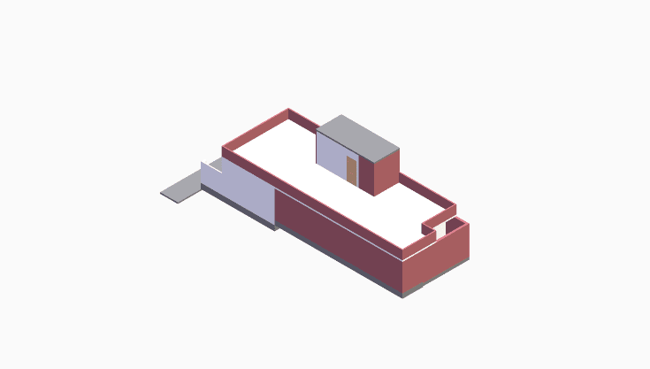 20x50 | West Facing 3D model rendering