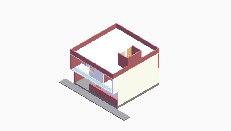 30x30 | South Facing 3D model rendering