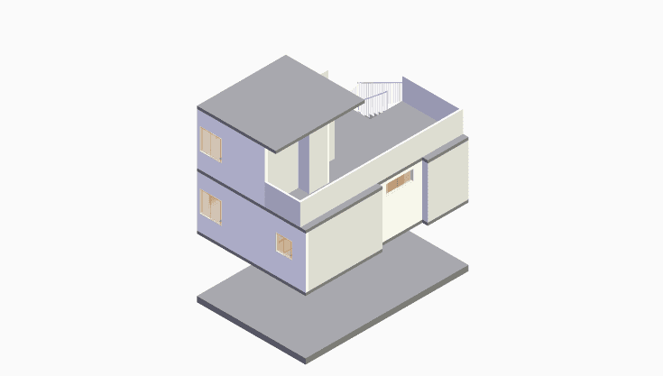 30x20 | South, West Facing 3D model rendering