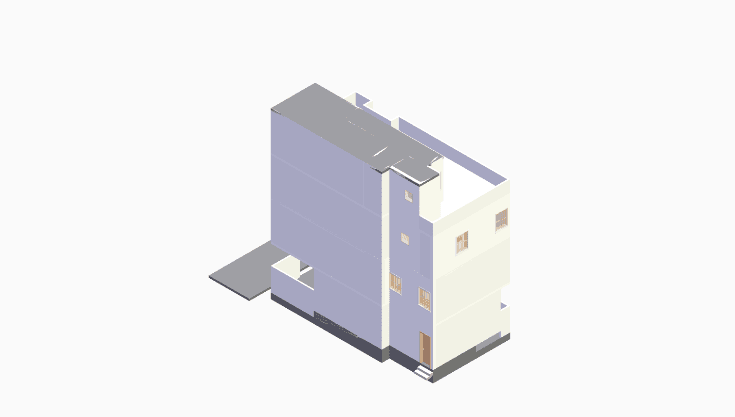 40x20 | West Facing 3D model rendering