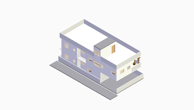 60x30 | South Facing 3D model rendering