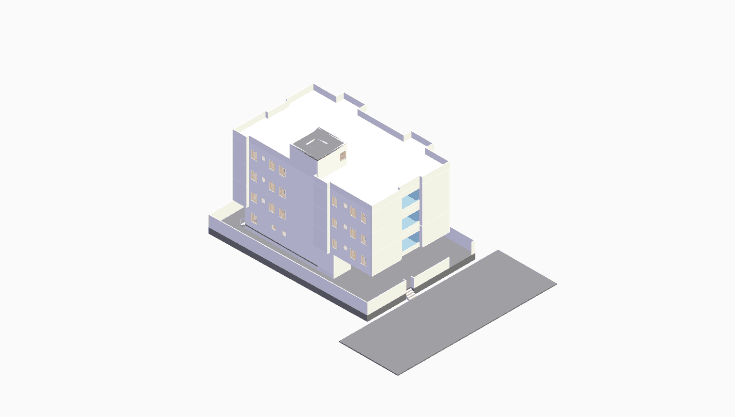 50x80 | East Facing 3D model rendering
