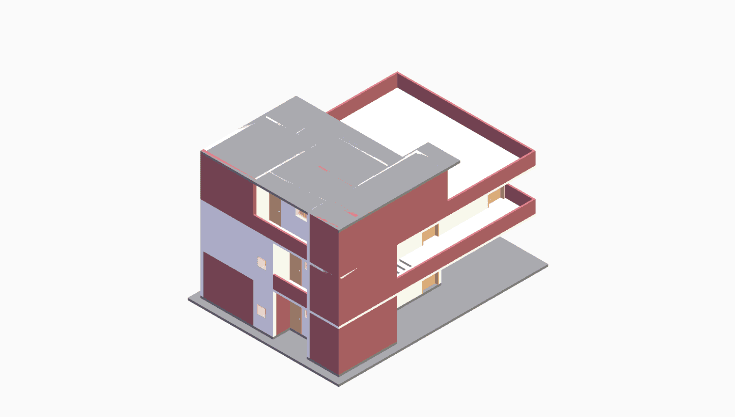 40x50 | North Facing 3D model rendering