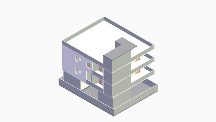 40x50 | West Facing 3D model rendering