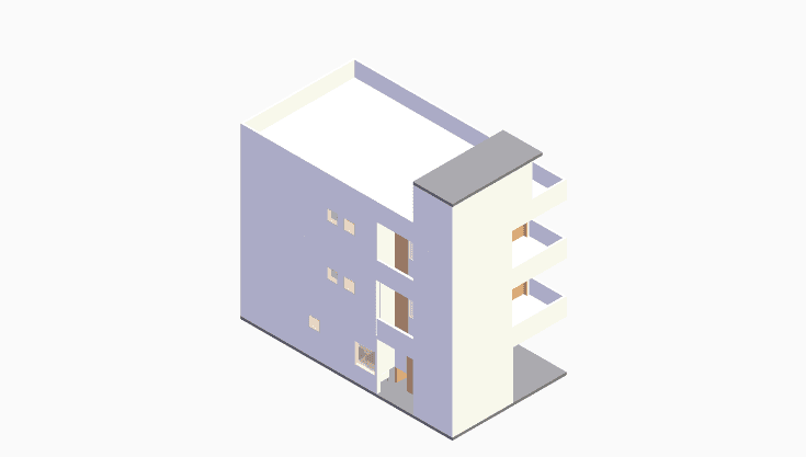 40x50 | West Facing 3D model rendering