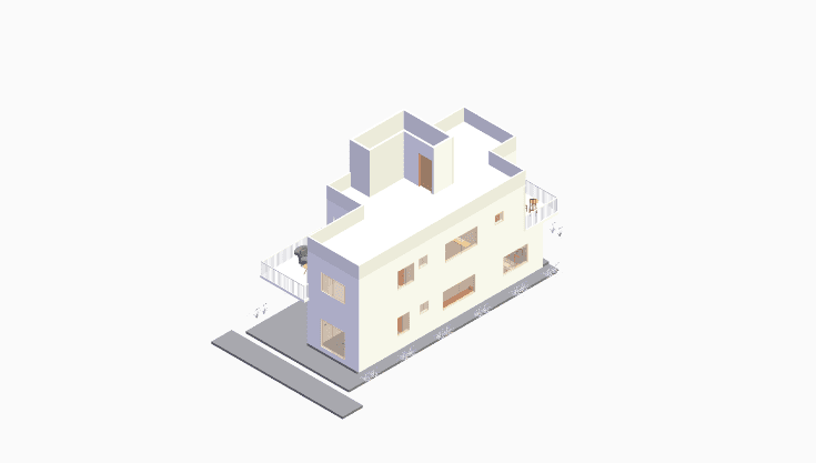 30x60 | West Facing 3D model rendering