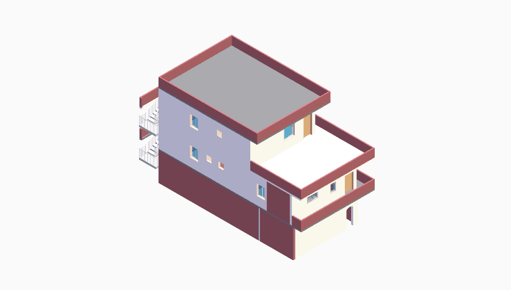 60x30 | West Facing 3D model rendering