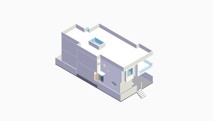 60x30 | East Facing 3D model rendering