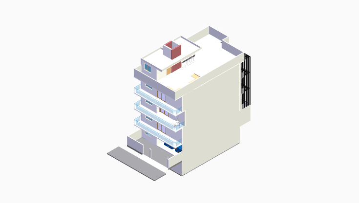 30x60 | South_east Facing 3D model rendering
