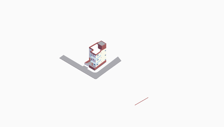 40x30 | North_west, South_west Facing 3D model rendering