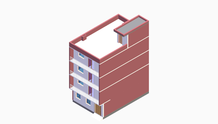 40x30 | North_east Facing 3D model rendering