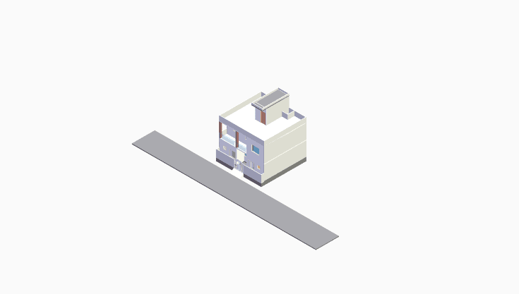 30x30 | South_east Facing 3D model rendering