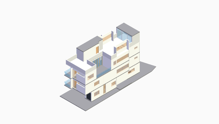 30x80 | South Facing 3D model rendering