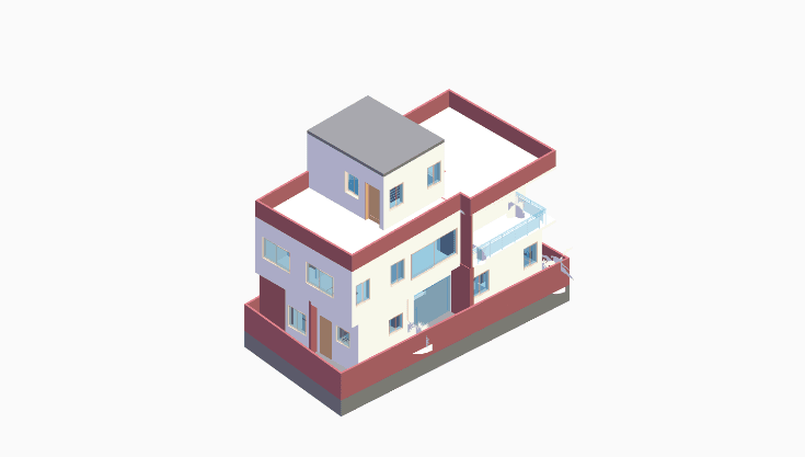 40x20 | North Facing 3D model rendering