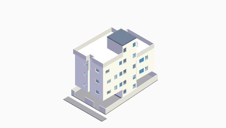 40x60 | South Facing 3D model rendering