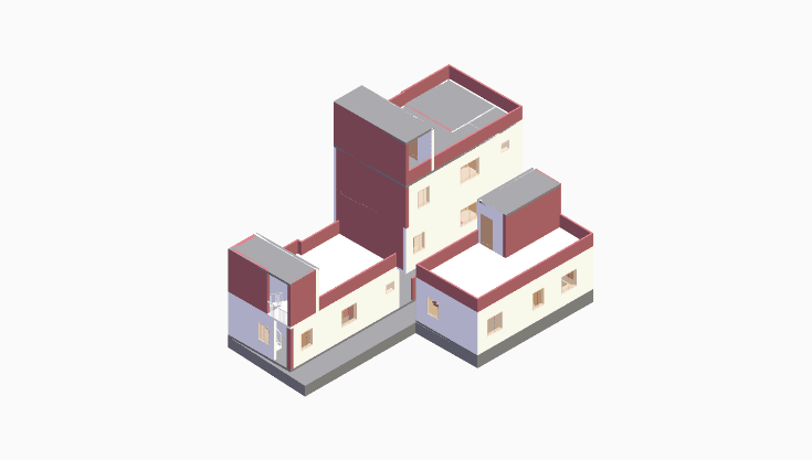 40x60 | East Facing 3D model rendering