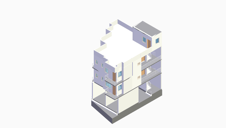 40x20 | North, East Facing 3D model rendering