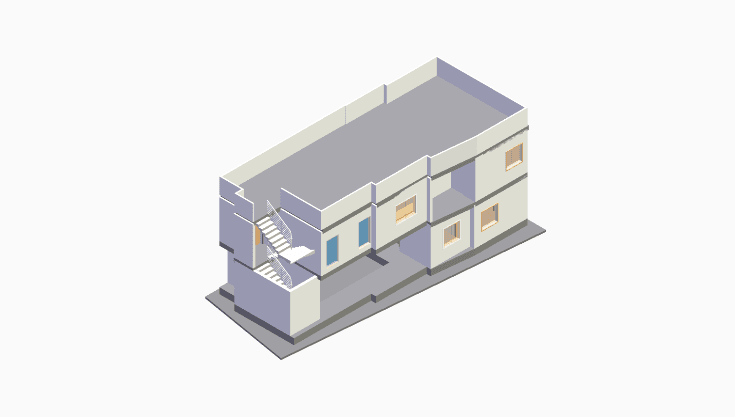 60x30 | West Facing 3D model rendering