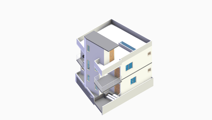 30x20 | East Facing 3D model rendering