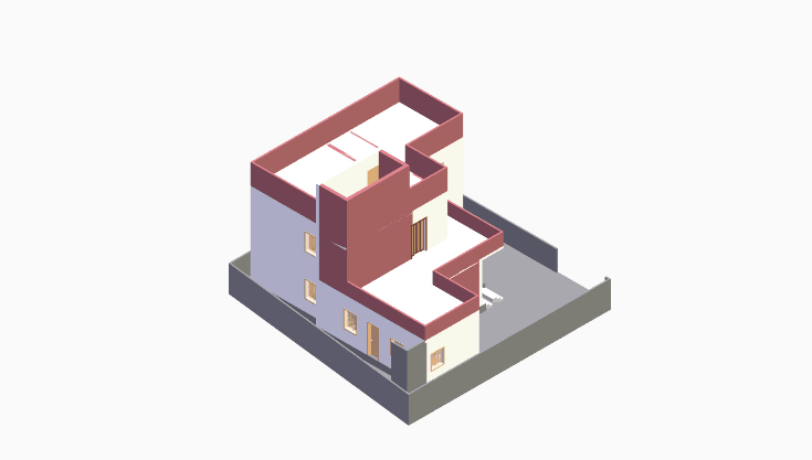 40x20 | North Facing 3D model rendering