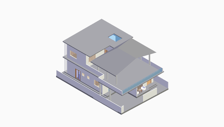 60x40 | East Facing 3D model rendering