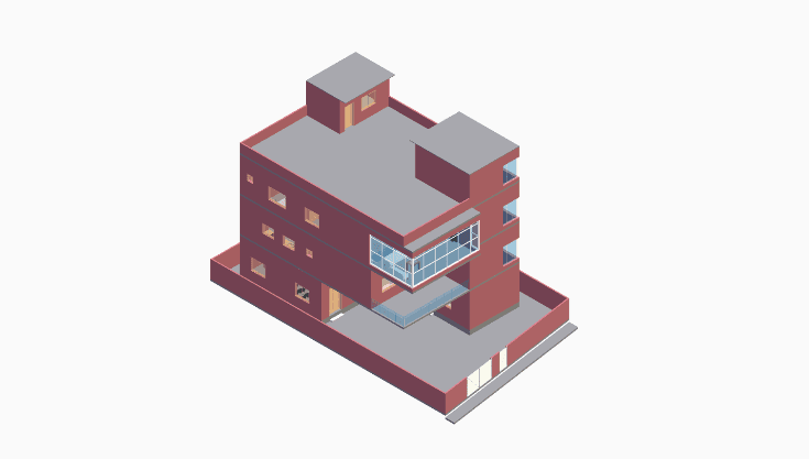 50x80 | North Facing 3D model rendering