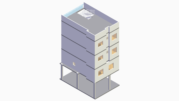 20x30 | West Facing 3D model rendering