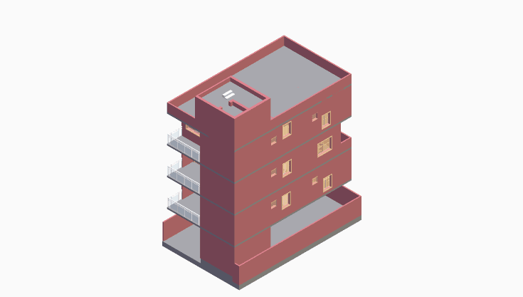 40x30 | North Facing 3D model rendering