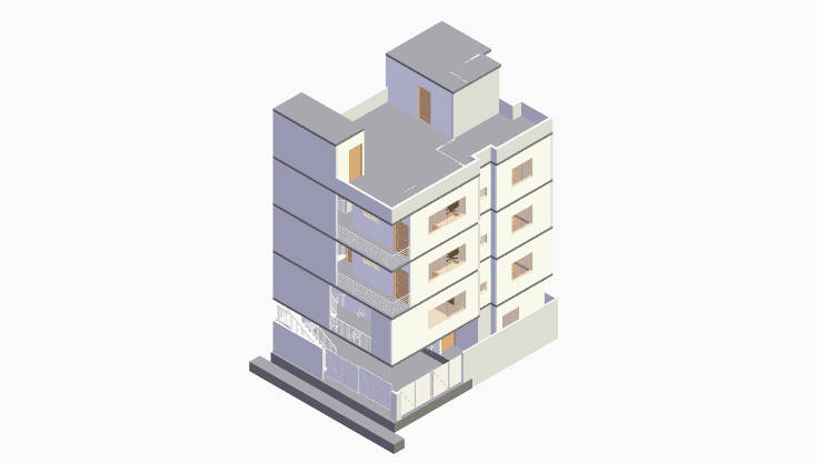 G+4 | 30×40 | North, East Facing