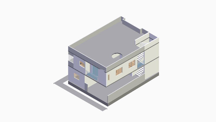 40x30 | South Facing 3D model rendering