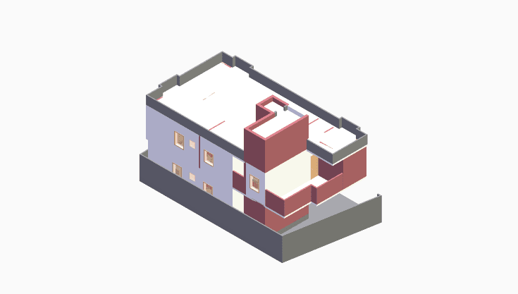 40x30 | North Facing 3D model rendering