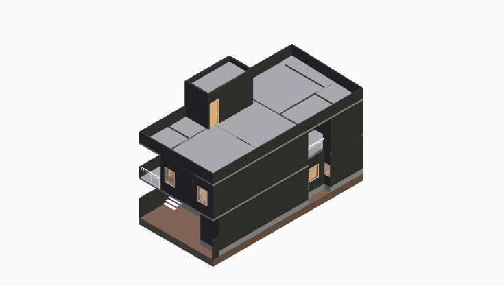 60x40 | South Facing 3D model rendering