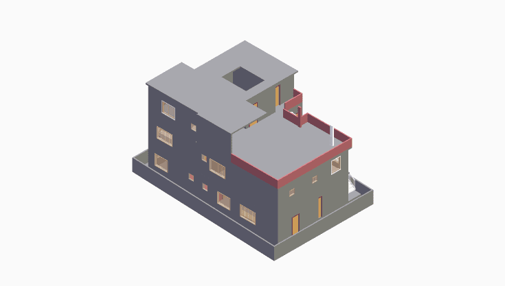 60x40 | West Facing 3D model rendering